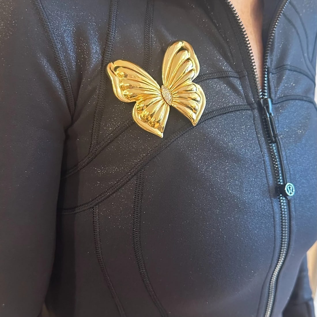Authentic! Van Cleef & Arpels 18k Yellow Gold Extra Large Butterfly Pin Brooch - 8