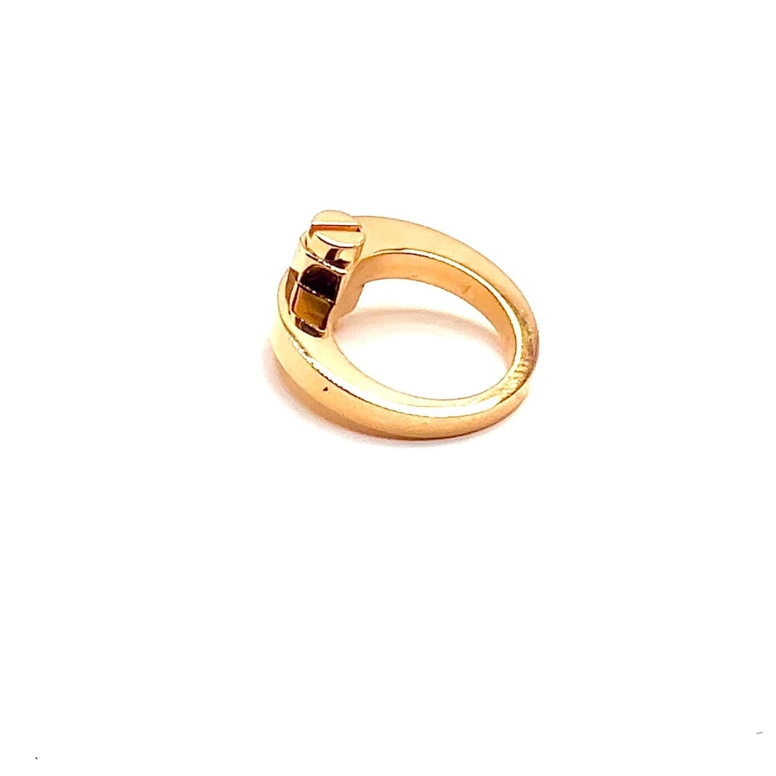 Authentic! Cartier Panther 18k Yellow Gold Diamond Emerald Onyx Band Ring - 2