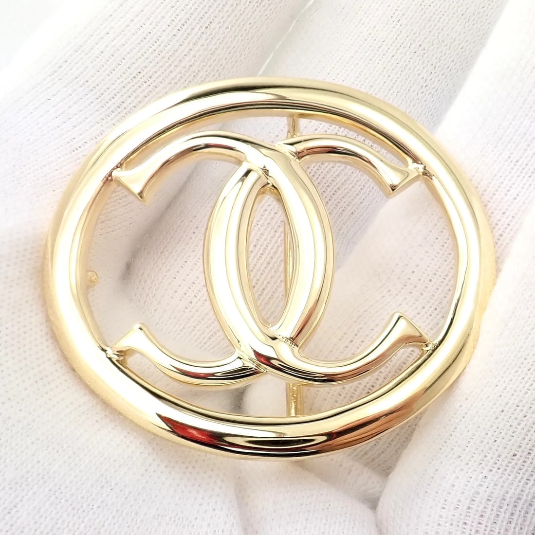 Rare! Cartier 18k Yellow Gold Signature Classic Large Double C Belt Buckle - 7