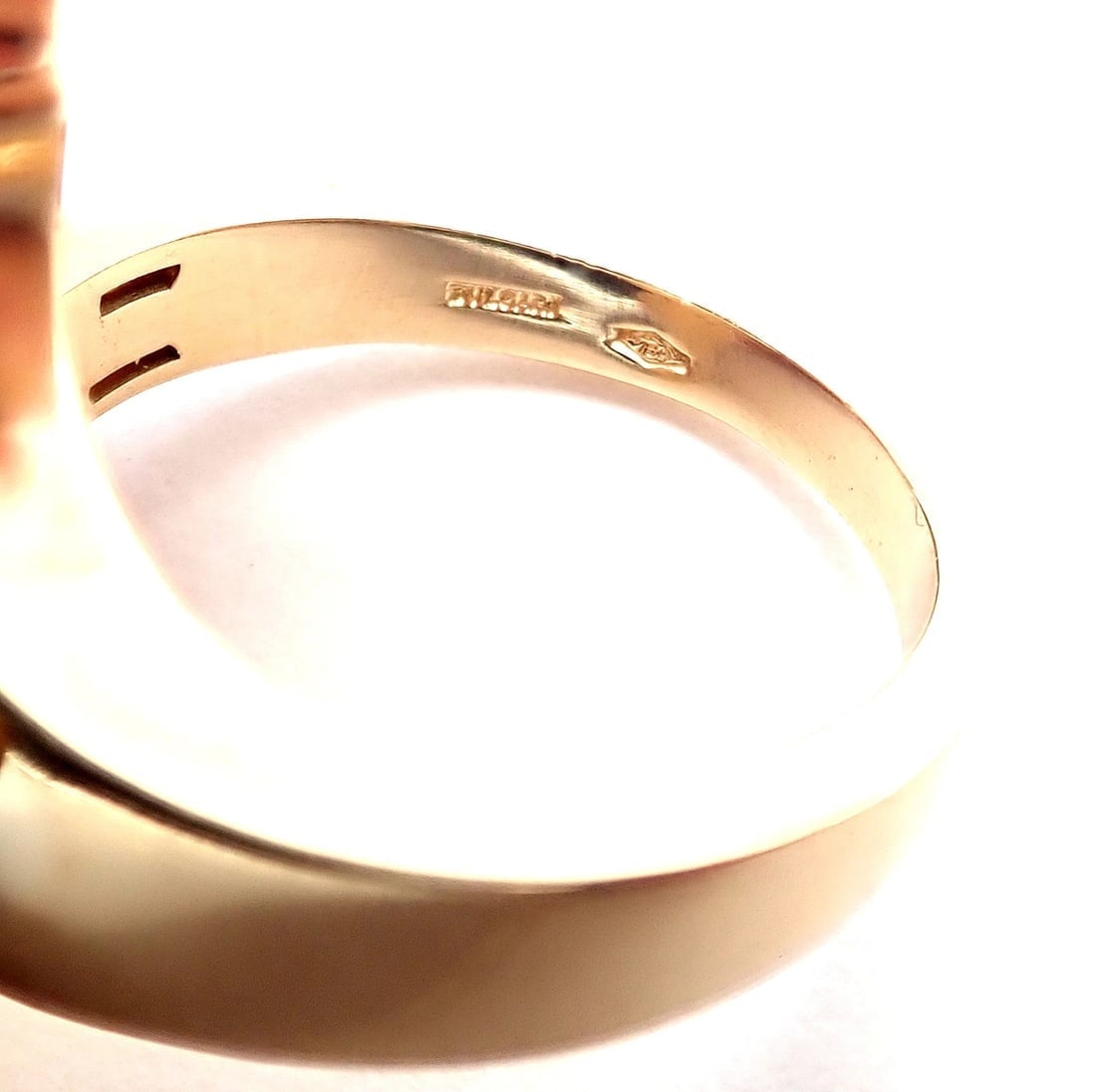 Authentic! Bvlgari Bulgari Cicladi 18k Yellow Gold Large Ring - 7