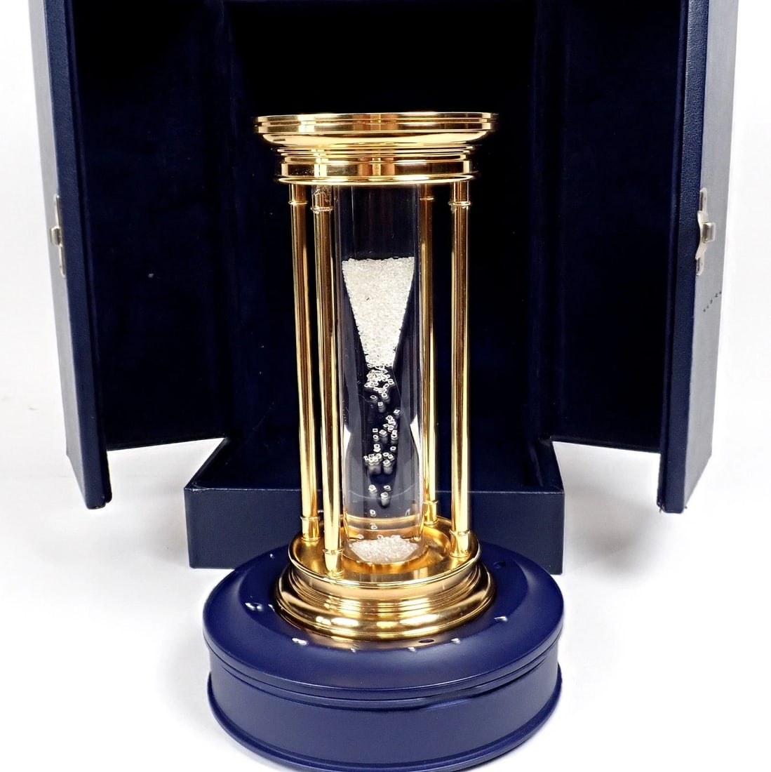 Authentic! De Beers Limited Edition Millennium 2000 Diamond Brass Hourglass - 3