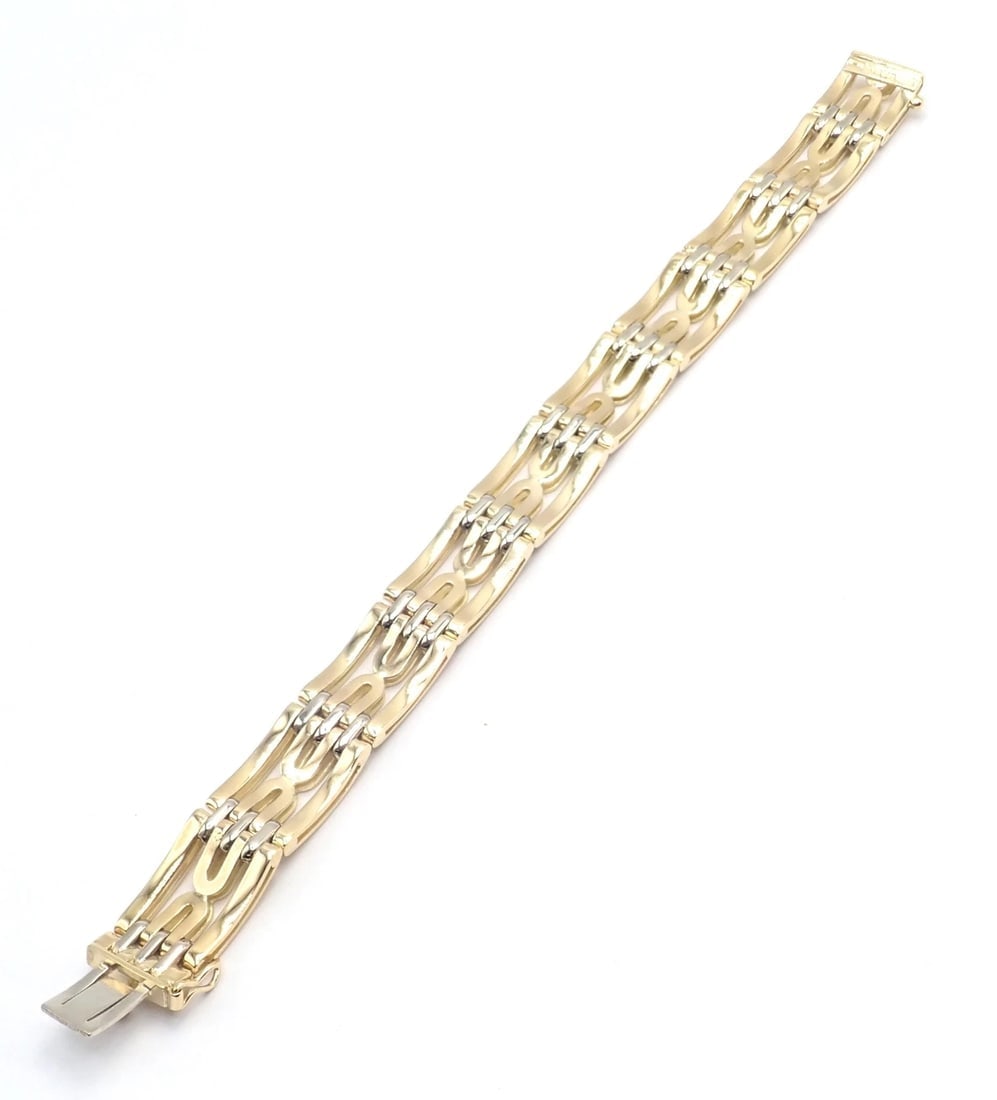 Authentic! Vintage Bvlgari Bulgari 18k Yellow Gold Link Bracelet - 8