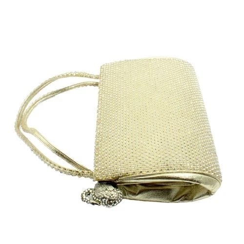 Judith Leiber Swarovski Crystal Swan White Clutch Purse Evening Bag - 4