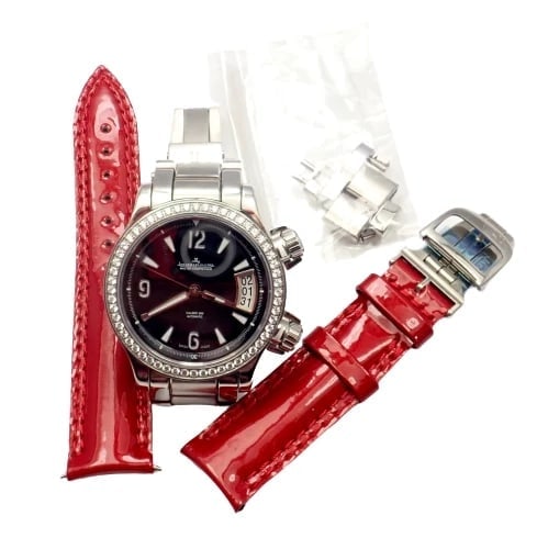 Jaeger LeCoultre Master Compressor Factory Diamond Automatic Watch +Extra Band - 3