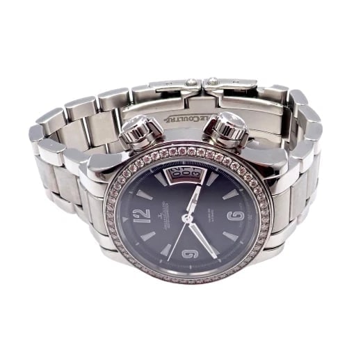 Jaeger LeCoultre Master Compressor Factory Diamond Automatic Watch +Extra Band - 4