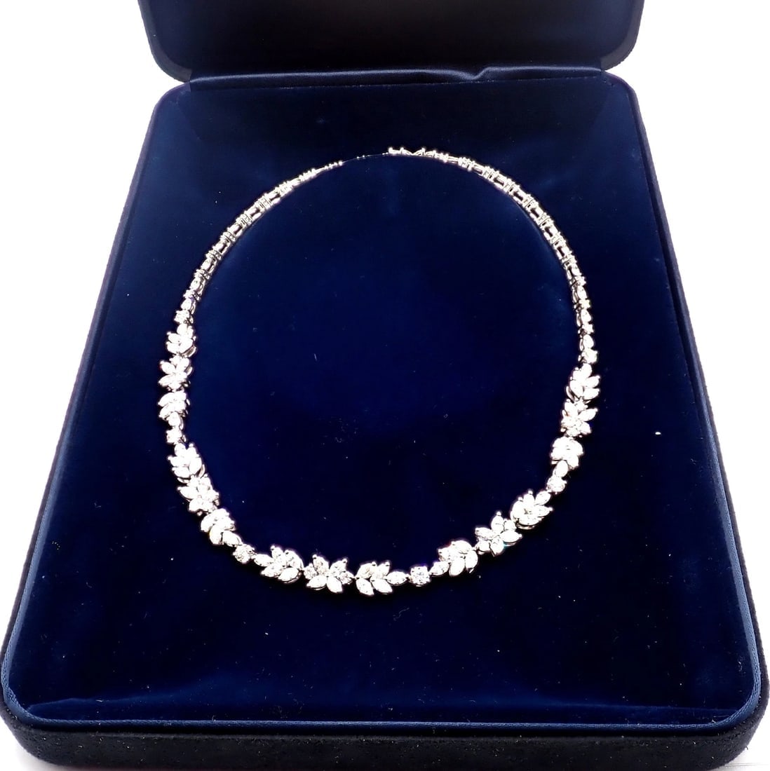 Tiffany & Co Victoria Platinum 15.92ct Diamond Mixed Cluster Necklace Paper - 3