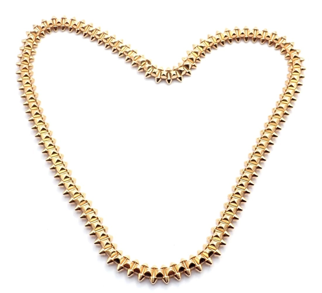 Authentic! Clash De Cartier 18k Rose Gold Necklace - 2