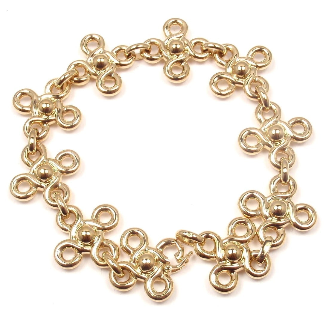 RARE! AUTHENTIC CHANEL 18K YELLOW GOLD DIAMOND BRACELET PAPERS - 5