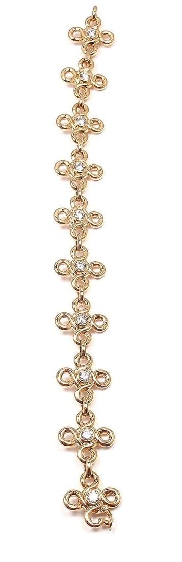RARE! AUTHENTIC CHANEL 18K YELLOW GOLD DIAMOND BRACELET PAPERS - 6