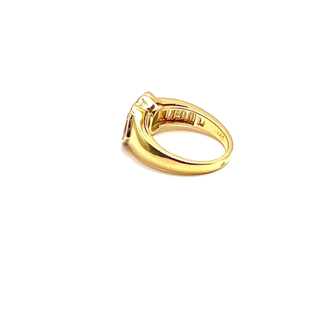 Authentic Van Cleef & Arpels 18k Gold Diamond Emerald Yellow Sapphire Ring Paper - 2