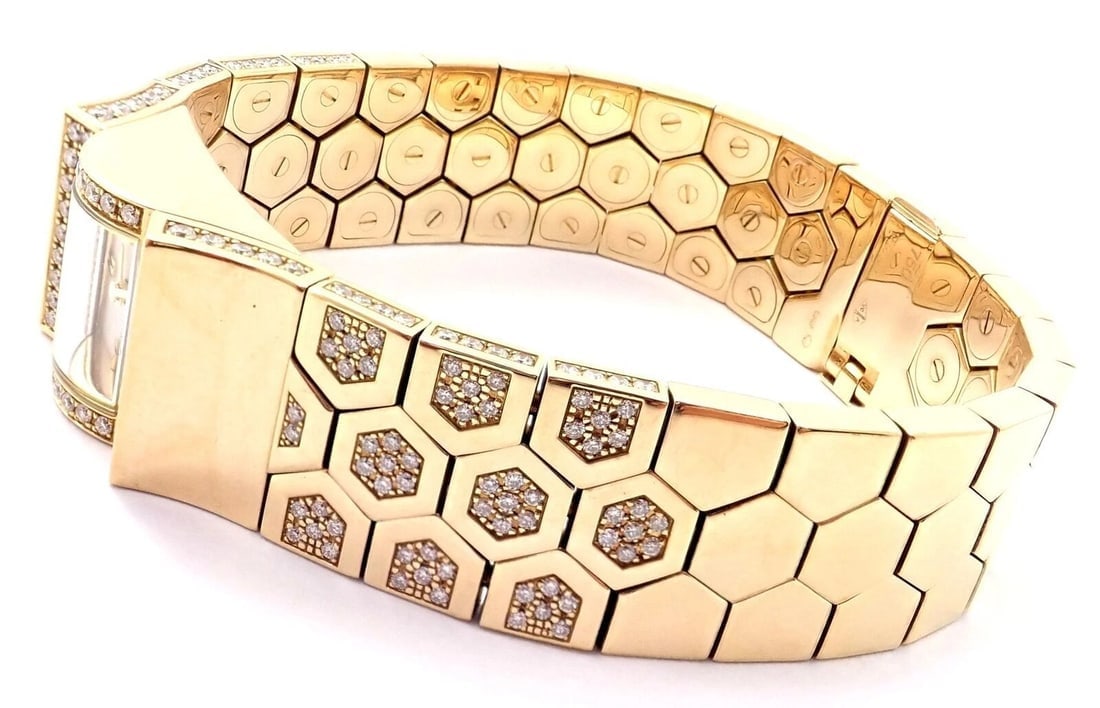 Authentic! Van Cleef & Arpels Ludo Swann 18k Yellow Gold Diamond Watch Papers - 3