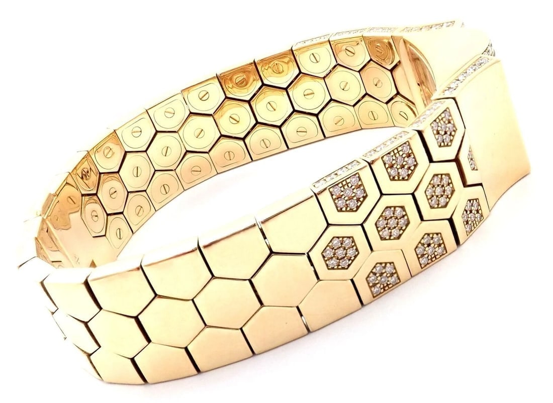 Authentic! Van Cleef & Arpels Ludo Swann 18k Yellow Gold Diamond Watch Papers - 5