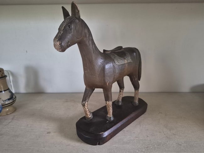 Carved and painted horse - 2