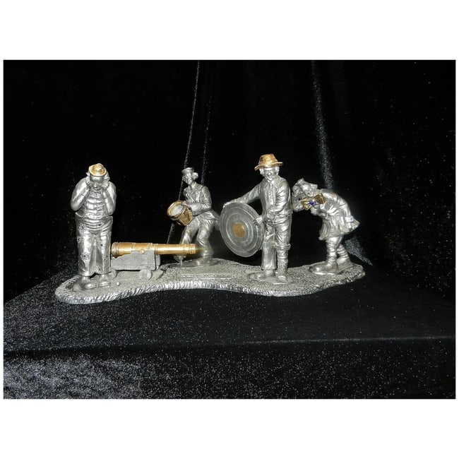 American Clowns Pewter Set by Michael Ricker - 2