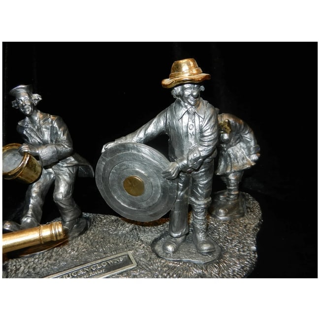 American Clowns Pewter Set by Michael Ricker - 4