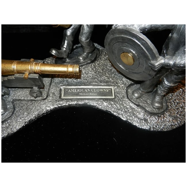 American Clowns Pewter Set by Michael Ricker - 7