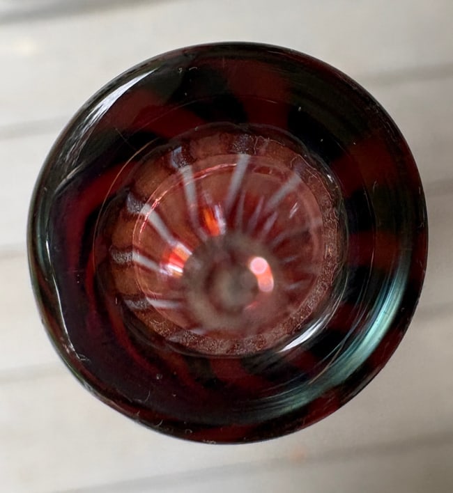 Monumental Signed Moshe Bursuker Ruby Art Glass Floor Vase, Dated 2009, 36 Inches - 7