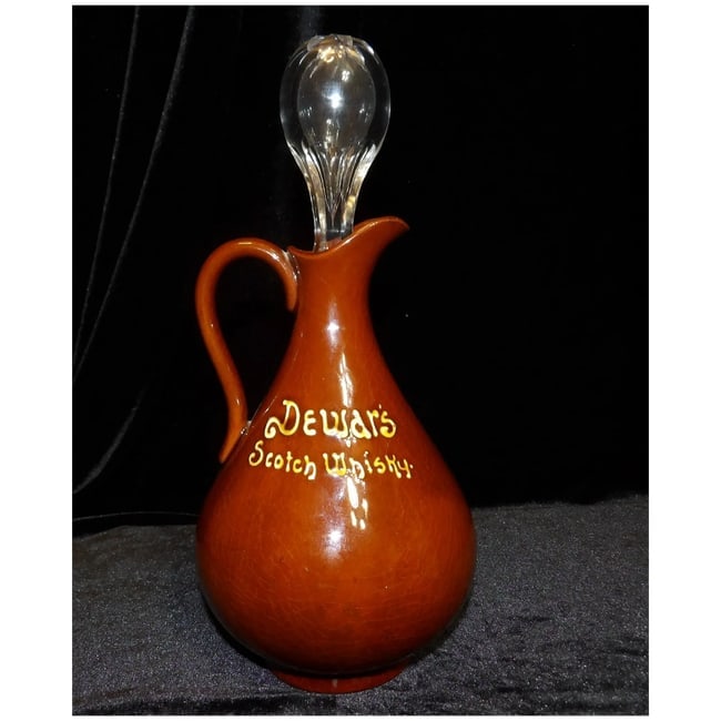 Royal Doulton Kingsware "The Jovial Monk" Dewar's Scotch Whisky Flask - 4