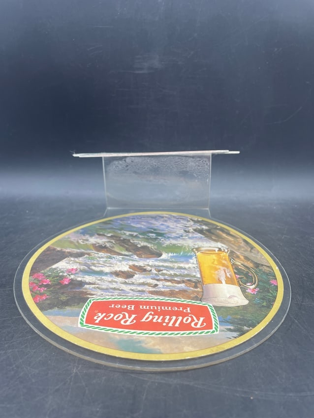 Rare 1979 Rolling Rock Premium Beer Acrylic Napkin Holder Display Latrobe PA - 7