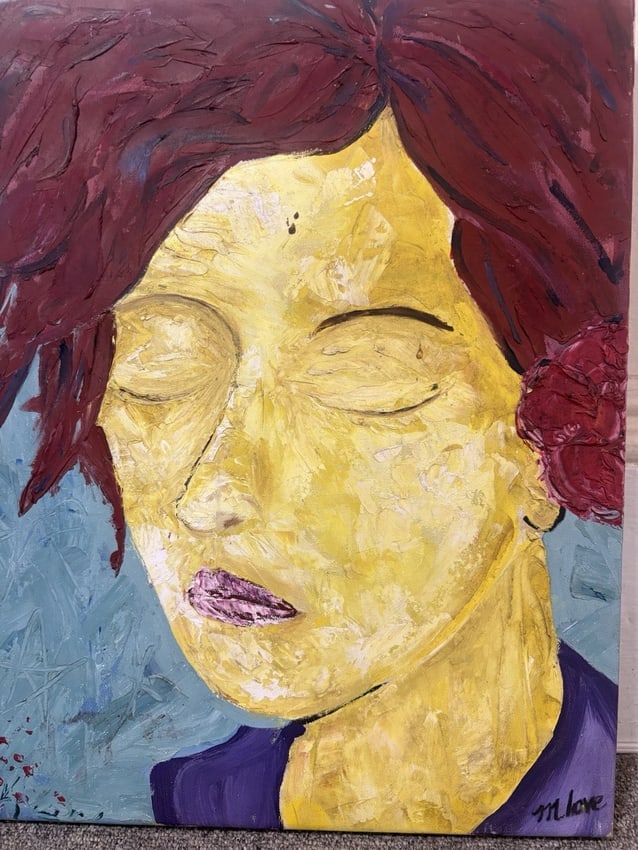 Abstract Oil On Canvas Portrait Of A Woman Painting: It measures 19" x 15" and is artist signed. It is in good condition. I believe it dates around the 1980's Shipping: Domestic: Flat-rate of $30.00 to anywhere within the contiguous U.S. International: