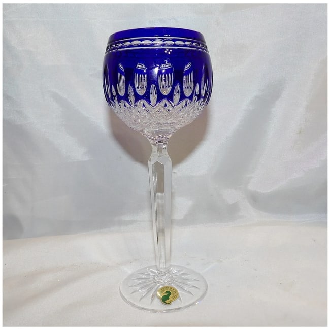 Cobalt Blue Hock Wine Clarendon by Waterford Crystal - 2