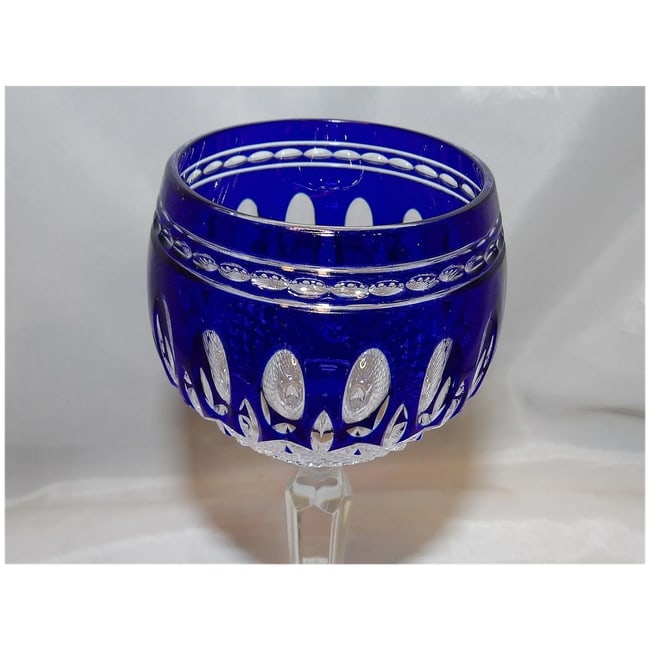 Cobalt Blue Hock Wine Clarendon by Waterford Crystal - 3
