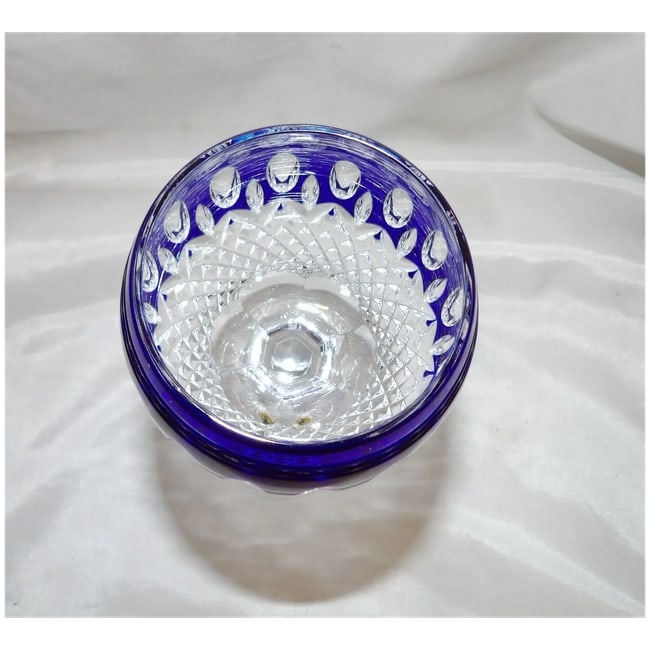Cobalt Blue Hock Wine Clarendon by Waterford Crystal - 4