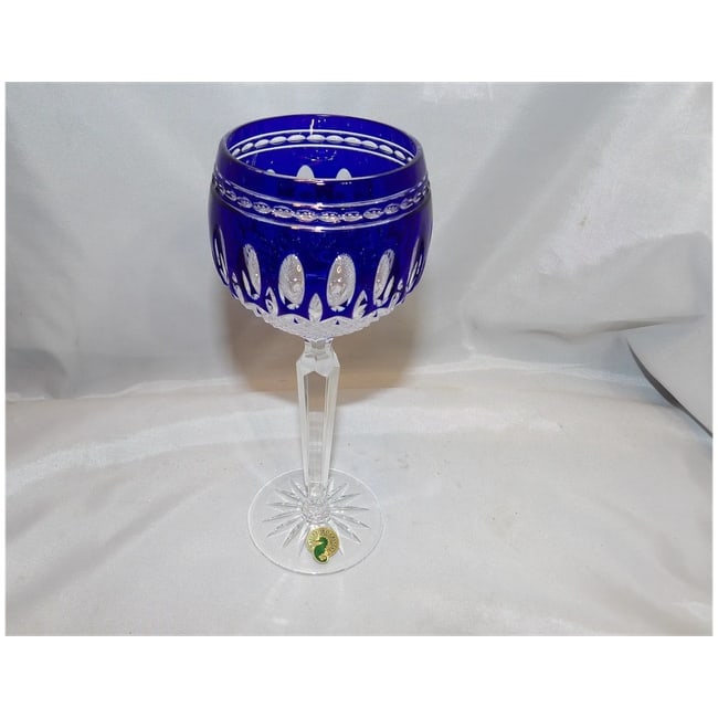 Cobalt Blue Hock Wine Clarendon by Waterford Crystal - 7