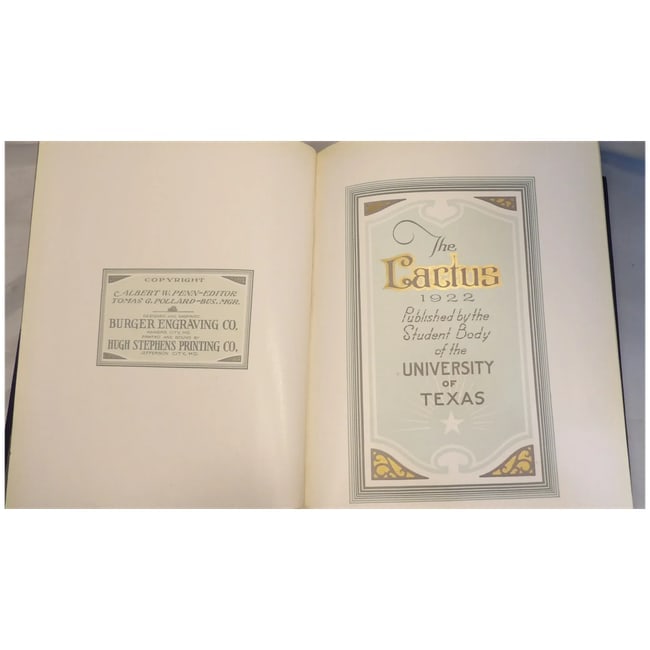 1922 Cactus University of Texas Annual - 7