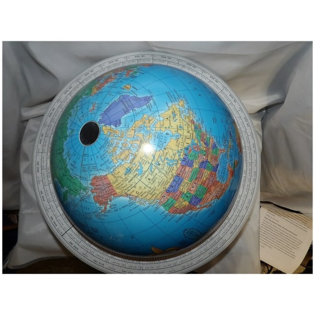 Cram "The Classica" Globe with Atomic Metal Stand - 5