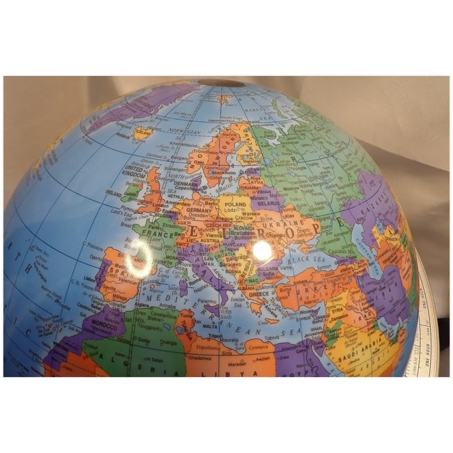 Cram "The Classica" Globe with Atomic Metal Stand - 8