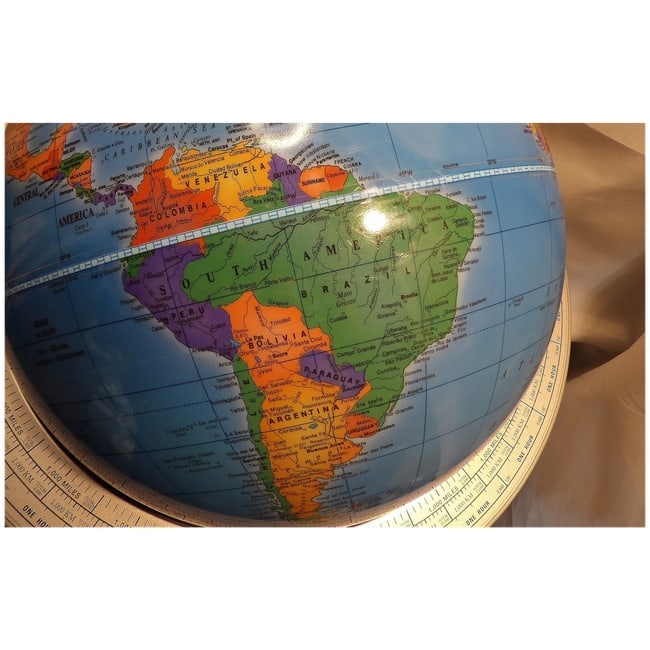 Cram "The Classica" Globe with Atomic Metal Stand - 9