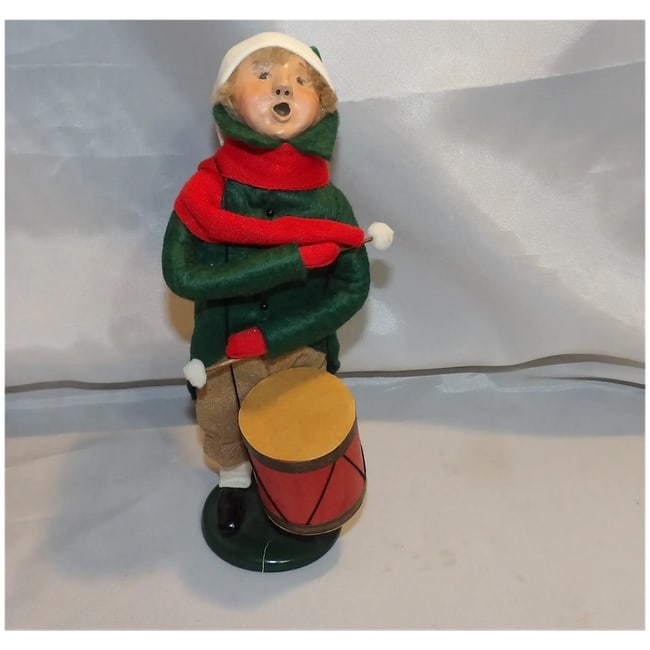 Byers' Choice 1989 Little Drummer Boy Green Coat - 2