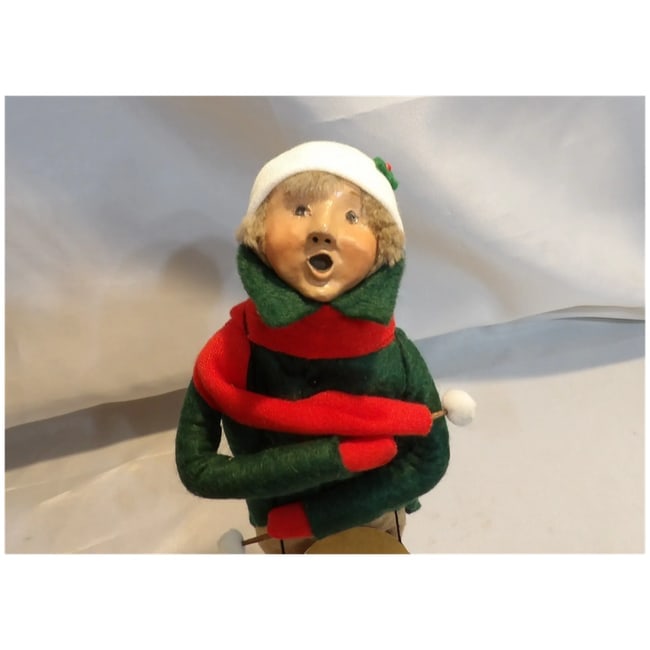 Byers' Choice 1989 Little Drummer Boy Green Coat - 7
