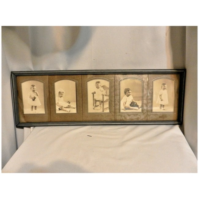 Vintage Multiple Horizontal Picture Frame with Pictures - 3