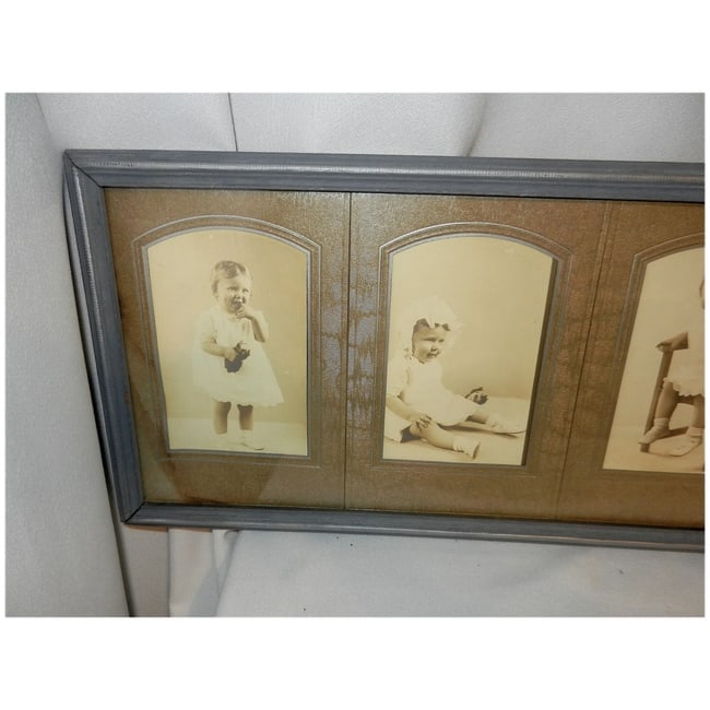Vintage Multiple Horizontal Picture Frame with Pictures - 4