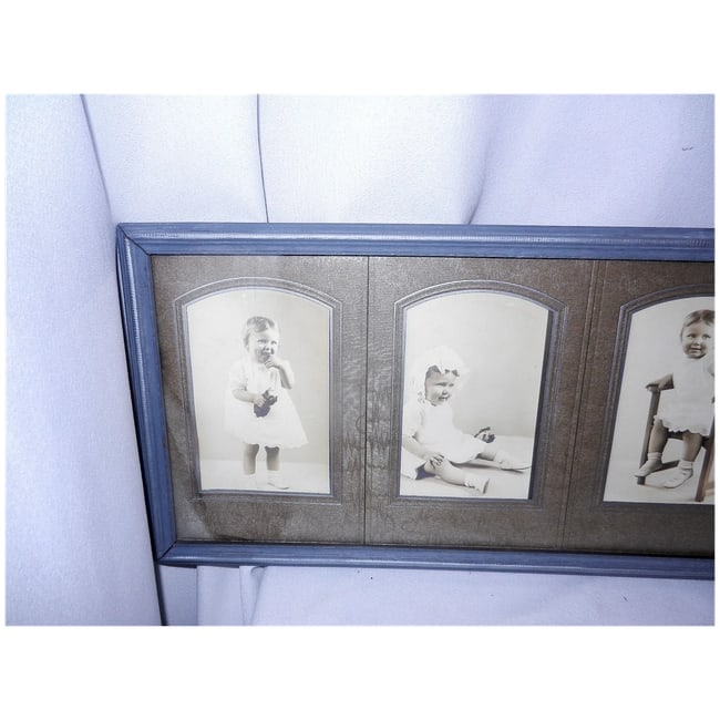 Vintage Multiple Horizontal Picture Frame with Pictures - 7