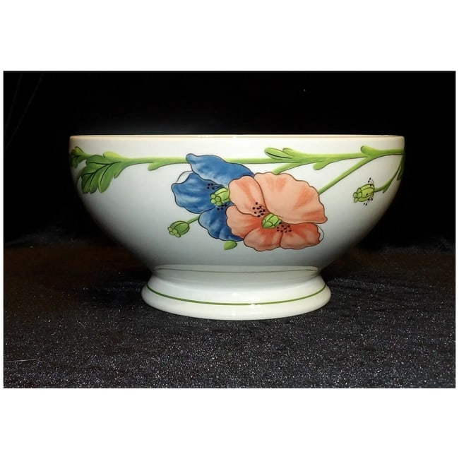 7 1/2" Round Vegetable Bowl Amapola Pattern by Villeroy & Boch - 2