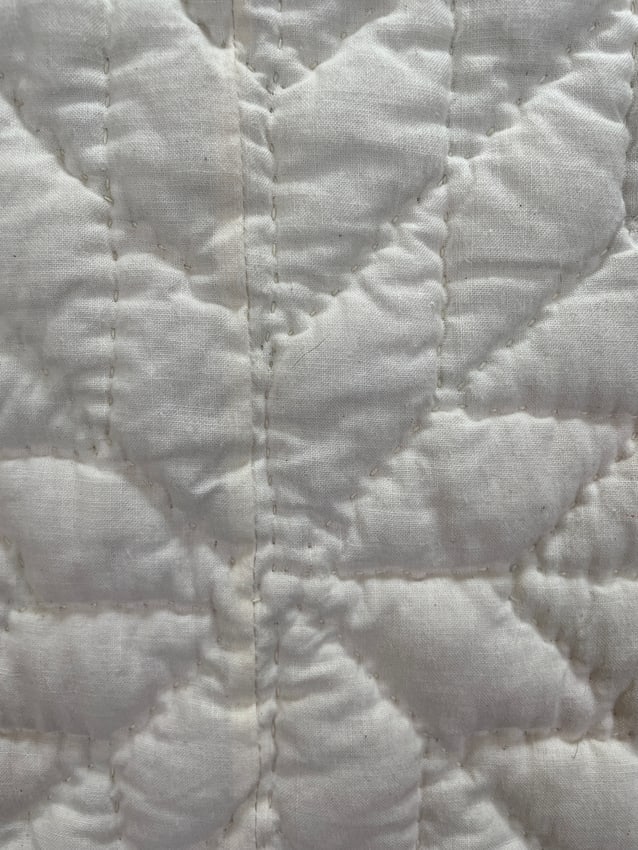 HANDMADE STAR PATTERN QUILT 95" x 80" - 7