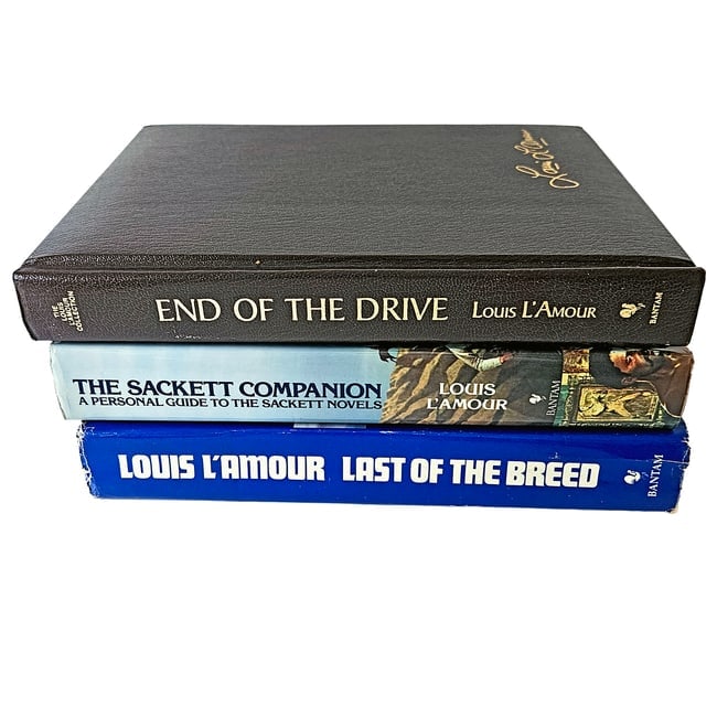 Louis L 'Amour Special Edition Hard Cover Book Bundle - 2