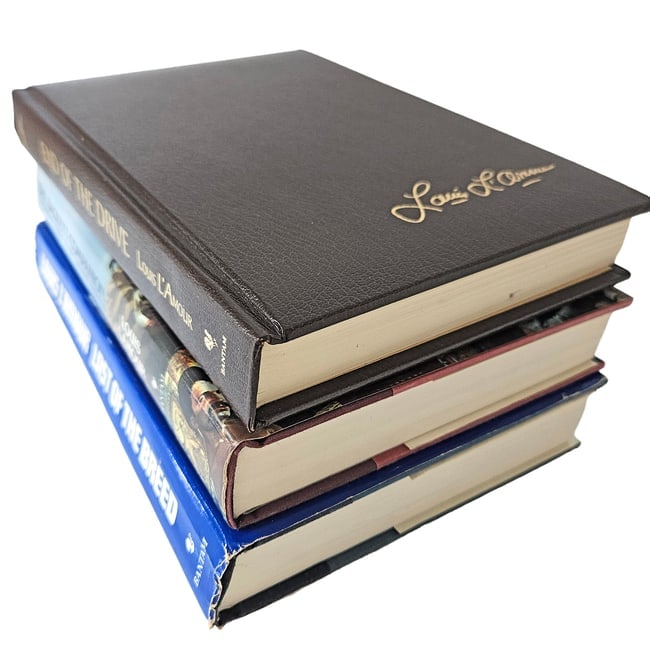 Louis L 'Amour Special Edition Hard Cover Book Bundle - 6