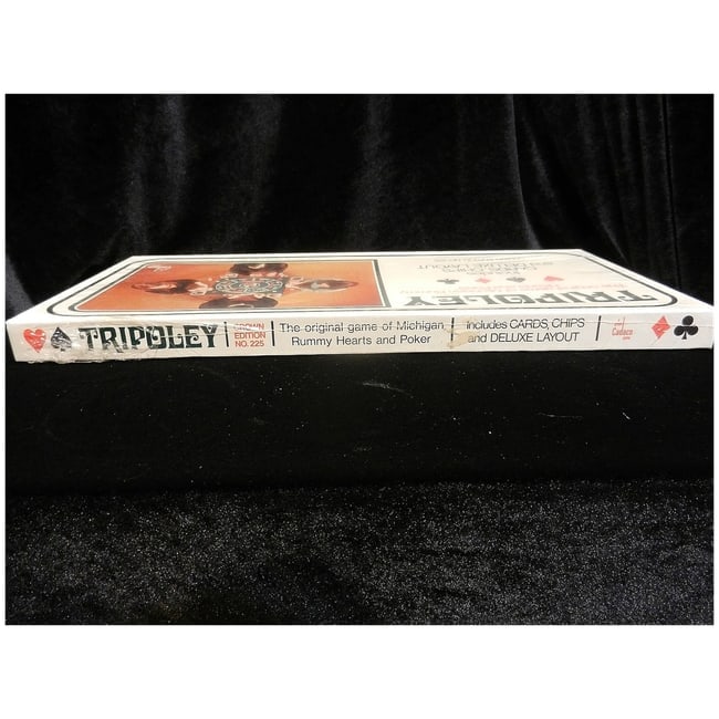 Vintage NOS Tripoley Crown Edition no. 225 Cadco Game Co. 1969 with Turn Table - 3