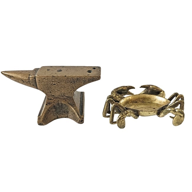 Mixed Brass Collection from Anvils and Angels to Crabs and Snakes - 5