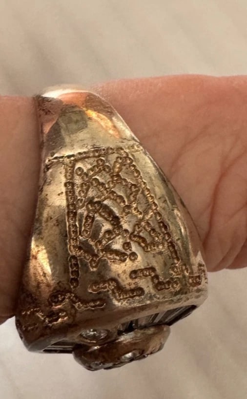 Men Real Solid 925 Sterling Silver Hip Hop Ring Big Iced CZ Huge heavy sz 12 - 2