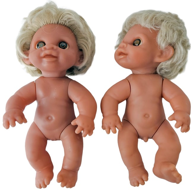 Anatomically Correct Thomas Dam Norfin Trolls 1974 Baby Boy No 3301 & Baby Girl No 3302 - 2