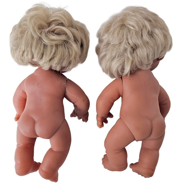 Anatomically Correct Thomas Dam Norfin Trolls 1974 Baby Boy No 3301 & Baby Girl No 3302 - 3