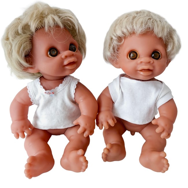Anatomically Correct Thomas Dam Norfin Trolls 1974 Baby Boy No 3301 & Baby Girl No 3302 - 5