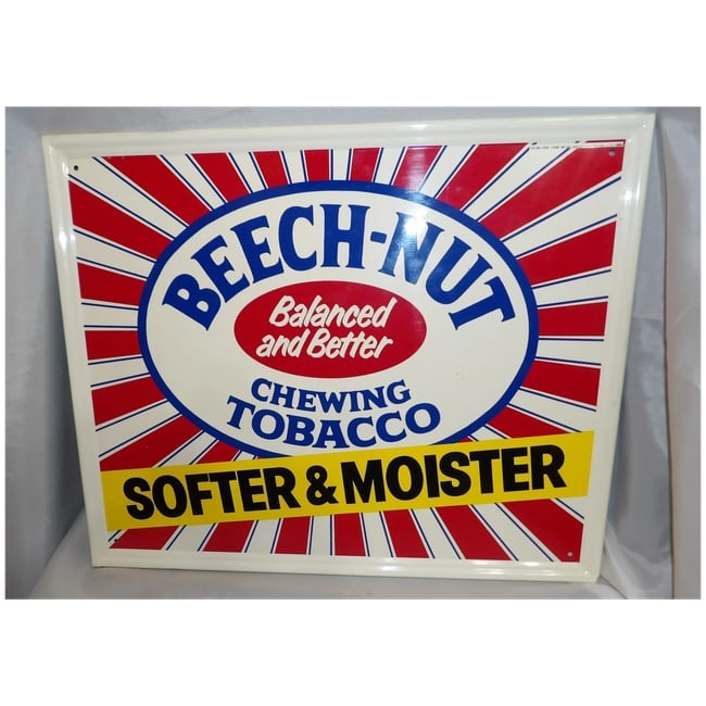 1986 Beech-Nut chewing Tobacco Sign - 2