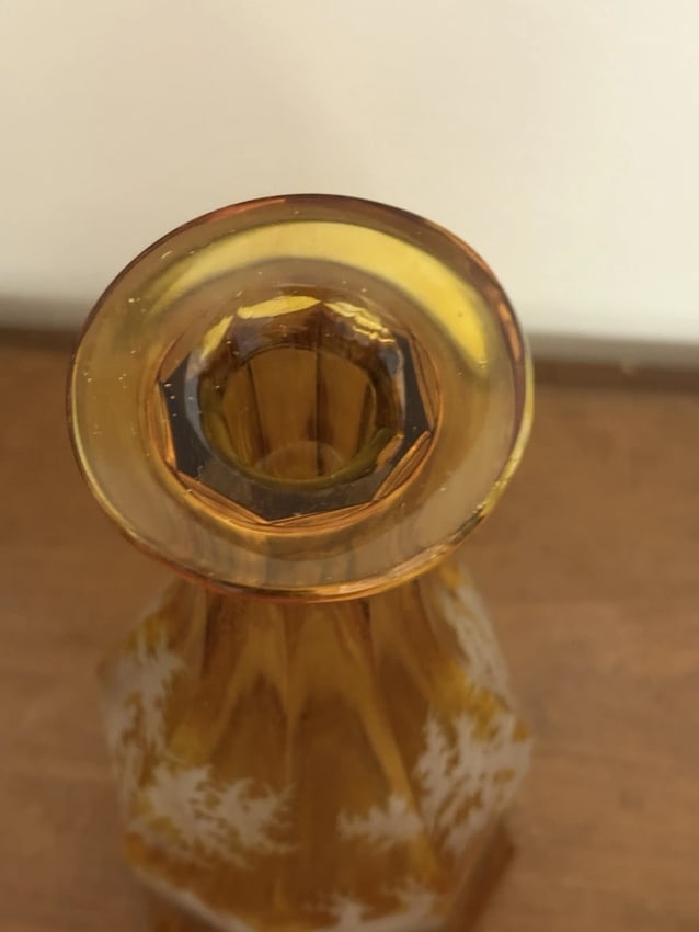 Moser Bohemian Intaglio Cut Glass Decanter - 5