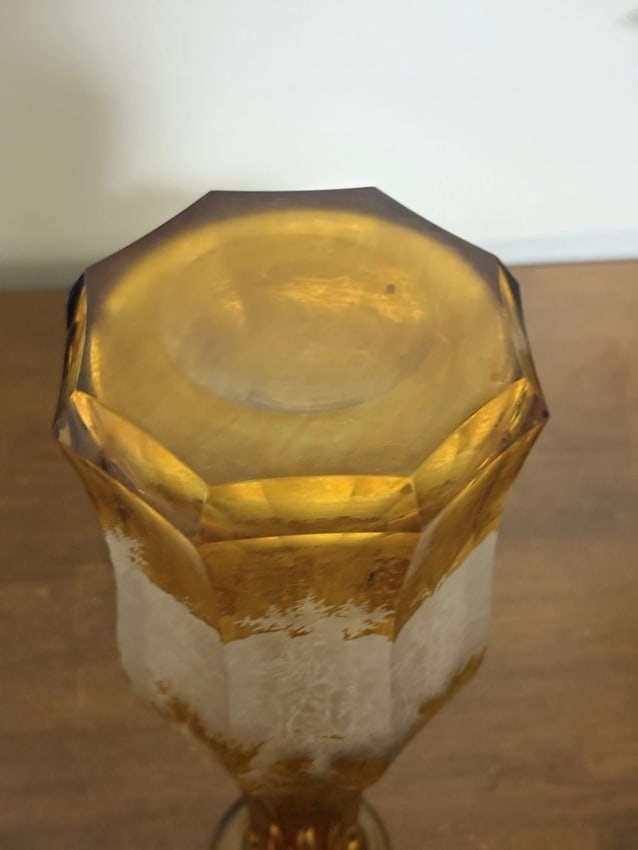 Moser Bohemian Intaglio Cut Glass Decanter - 8